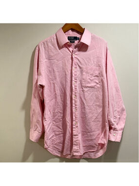 Ralph Lauren Men's Light Pink Casual Button Down Shirt Size 32‎ XL